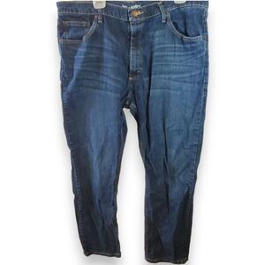 Wrangler Regular Fit Jeans Mens 40x30 Stretch Medium Wash Blue Denim MGW25BI
